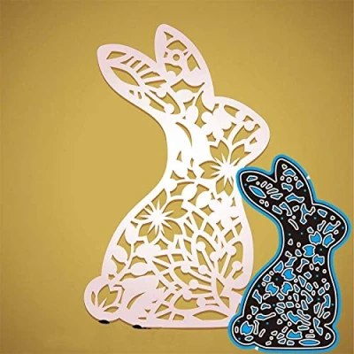 Image of Cutting Dies for Card Making, YunTrip Easter Rabbit Bunny Metal DIY Scrapbooking Album Embossing Photo Craft Paper Cards Decorative