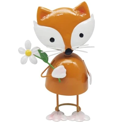 Image of Lesser &amp; Pavey Bright Eyes Fox By Home Decor Figurines Ornaments for Office Decorative Accessories Statues Indoor Outdoor Lovely Gifts Women Men