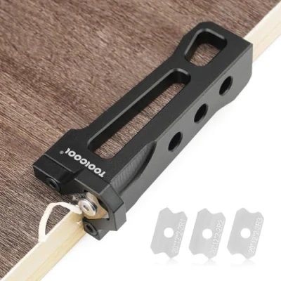 Image of Edge Banding Trimmer Veneer Chamfer Plane Burr Scraper for Woodworking (R1+R2+R3)