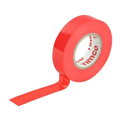 Image of 3x TIMCO PVC Insulation Tape Red ITRED Pack of 10