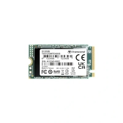 Image of Transcend 512 GB NVMe PCIe Gen3 x4 M.2 2242 SSD Solid State Drive(SSD) TS512GMTE400S
