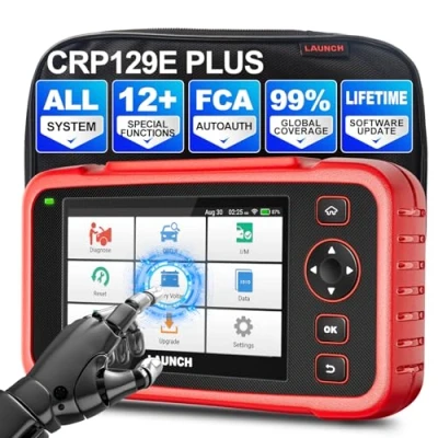 Image of LAUNCH Diagnostic Tool CRP129E PLUS All System OBD2 Scanner with 8 Reset, ABS Bleeding/Injector Coding/Oil/Throttle/EPB/DPF/SAS/TPMS Reset/Battery Matching, 2 Years Free Update