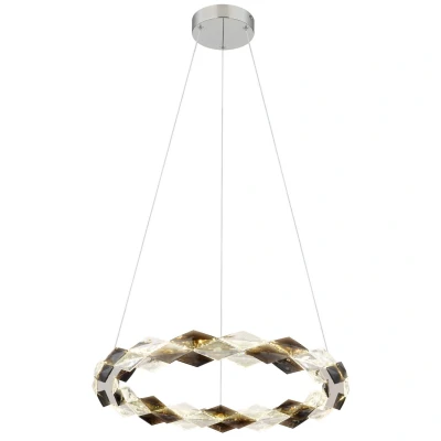 Image of Karilion 55cm Pendant Ceiling Light Chrome LED 4000K