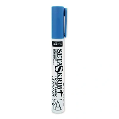 Image of Pebeo SetaSkrib+ Fabric Felt Tip Marker, Light Blue