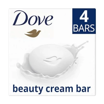 Image of Dove Womens Original Beauty Cream Bar Deep Moisture for Soft and Smooth Skin 4x90g, 2pk One Size