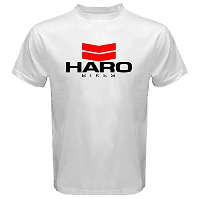 Image of HARO Bikes Tee BMX Mountain Bicycle Mens Tshirt White L