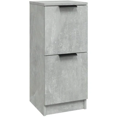 Image of vidaXL Sideboard Concrete Grey 30x30x70 cm Engineered Wood