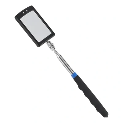 Image of VIFERR Inspection Mirror, Rectangular LED Telescopic Mirror Extending Work 360 Swivel Extend Tool for Machinists Inspectors Mechanics