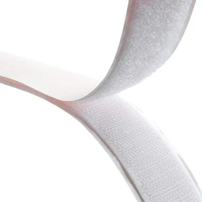 Image of White Sew On tape hook &amp; loop 30mm 1m (1m loop)