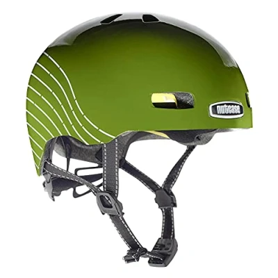 Image of Nutcase Street Dust for Prints (Reflective) Helmet, Multicoloured, M