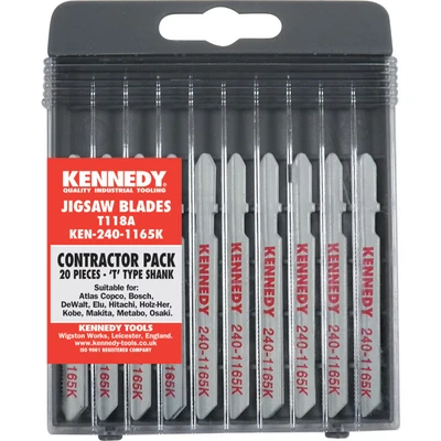 Image of Kennedy Jigsaw Blades Contractors Set (T118A) PKT 20