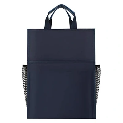 Image of Portable File Bag A4 Expanding Folder Office Briefcase Handbag Messenger Oxford Carrying Case for Home Travel