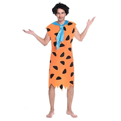 Image of (PKT) (9906702) Adult Mens Fred Flintstone Costume (Medium)