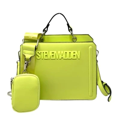Image of Steve Madden Bevelyn Convertible Crossbody Bag, Lemon, One Size