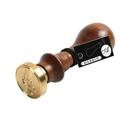 Image of Herbin Italic Script Seal and Handle, 24mm Q