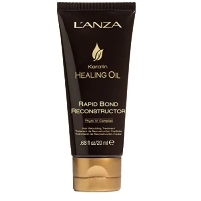 Image of L&#039;ANZA Rapid Bond Reconstructor Keratin Healing Oil Hair Care Repair Treatment, Phyto IV Complex Treatment for Damaged &amp; Dry Hair, Vegan Split End Serum (20ml)