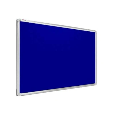 Image of ALLboards Felt Blackboard with Aluminum Frame Quick and Easy Assembly (180x100cm, Blue)