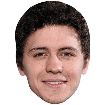Image of Dylan Llewellyn (Smile) Celebrity Mask, Flat Card Face, Fancy Dress Mask
