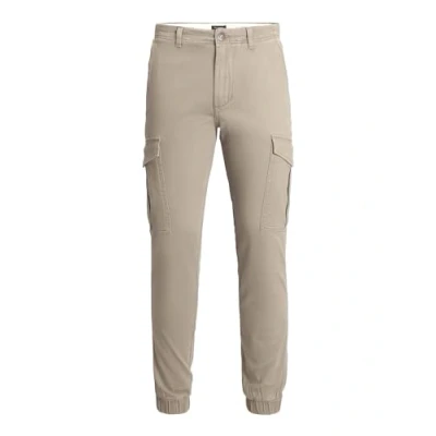 Image of JACK &amp; JONES Mens Tapered Cargo Trousers Oxford Tan 32W / 34L