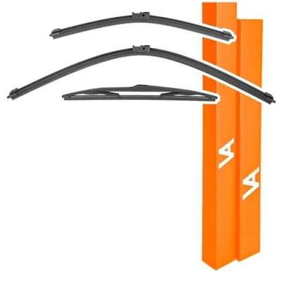 Image of VIA ALBION® Wiper blades for: FORD FOCUS [ Mk2 ] 2006* 2012 Front &amp; Rear replacement wipers