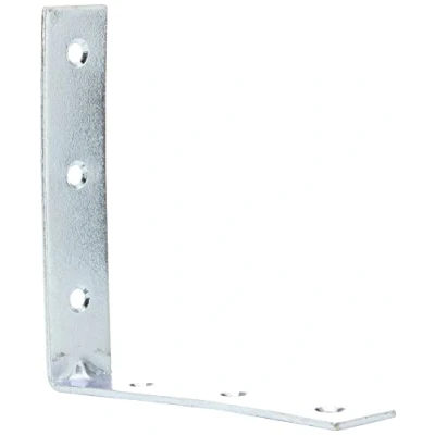 Image of Merriway® BH00158 (10 Pcs) Bright Zinc Plated Corner Braces Brackets Plates, 100 mm (4 Inch) Pack of 10 Pieces