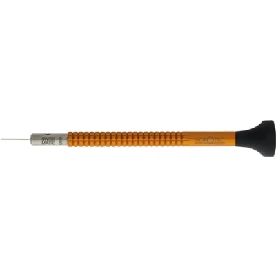 Image of Horotec MSA01.020 Watchmaker&#039;s Screwdriver, Eaxed Aluminium, Ergonomic POM Head and Interchangeable Stainless Steel Bit (0.5 mm)