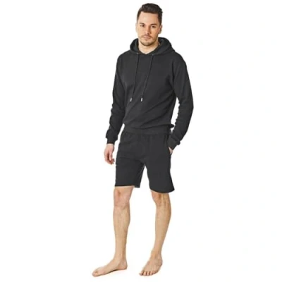 Image of RIPT Performance RCSET762 Men&#039;s Hooded Top and Short Loungewear Set, Charcoal, L