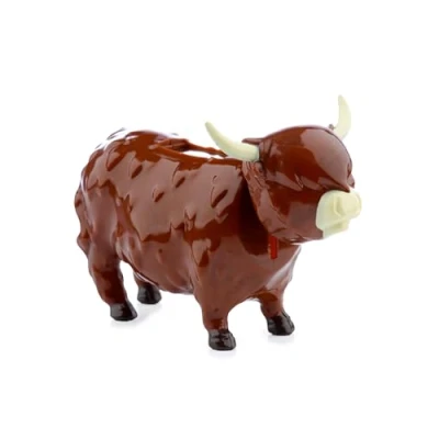 Image of Puckator Highland Coo Cow Solar Pal Home Office Table Desk Dashboard Car Decor Decoration Gift Ideas Gifts For Teenage Old Boy Girl Dad Mums Powered KIds Toys Toy Figure Figures