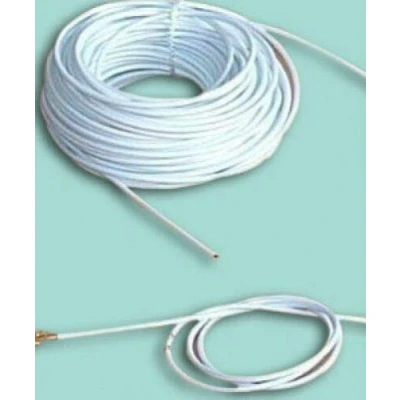 Image of Net Curtain Wire Various Lengths with Screw Hooks and Eyes White Cable Window (10m)