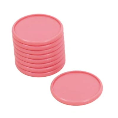 Image of Craftelier Plastic Disc Rings L for Binding Planners, Agendas or Albums Ideal Scrapbooking and other Crafts Pack of 9 pcs 45 mm Diameter Colour Pink