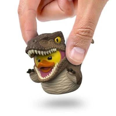Image of TUBBZ Mini: Jurassic Park Velociraptor Cosplaying Rubber Duck Vinyl Figure