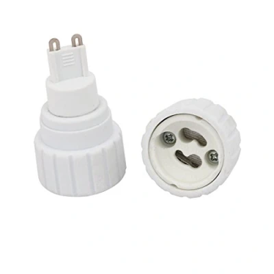 Image of Sourcingmap 2pcs G9 to GU10 Extender Adapter Converter Lamp Bulb Socket Holder White