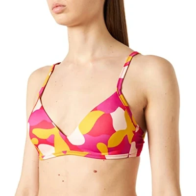 Image of Sloggi Shore Women&#039;s Flower Horn P Bikini Top, Blue Dark Combination, M