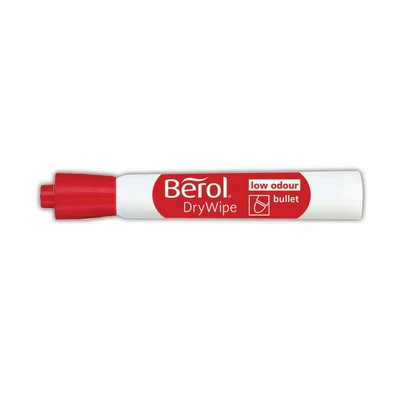 Image of Berol DryWipe Whiteboard Marker Pens Bullet Tip Assorted Colours Low Odour Ink 48 Dry Erase Markers