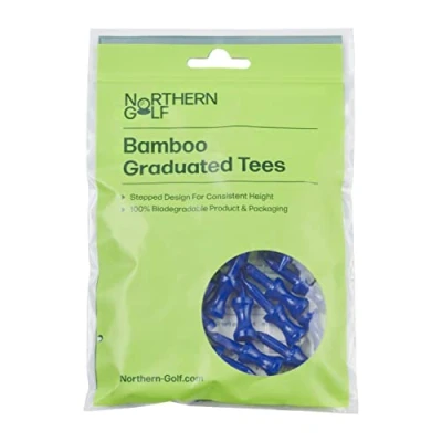 Image of Northern Golf Graduated Bamboo Tees (Blue 1 1/2&quot; 35 Tees)