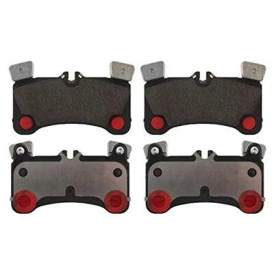 Image of 7L0698451C, 7L0698451D, 7L0698451E, 7L0698451F Brake pad set FEBI BILSTEIN 16842 Rear Axle prepared for wear indicator, excl. warning contact