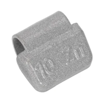 Image of Sealey Wheel Weight 10g Hammer On Plastic Coated Zinc for Alloy Wheels Pack of 100