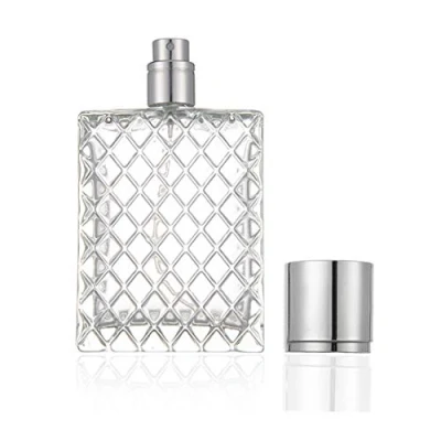 Image of Enslz 100ml 3.4 oz Refillable Spray Perfume Bottles Large Cosmetic Fine Mist Atomizer Empty Portabe Clear Glass Essential Oil Container for Travel