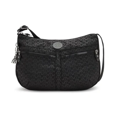 Image of Kipling IZELLAH Medium crossbody, Signature Emb (Black)