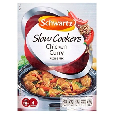Image of Schwartz Slow Cookers Chicken Curry Recipe Mix (33g)