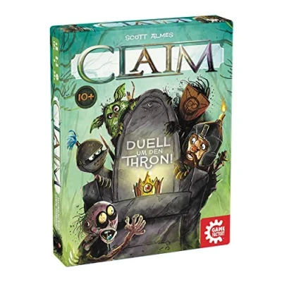 Image of Game Factory 646222 Claim The Duel Around Throne Card Stitch for 2 Players