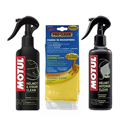Image of Cleaning kit Helmet Motul M1 &amp; Visor + M2 interior pannopelle Pro Clean