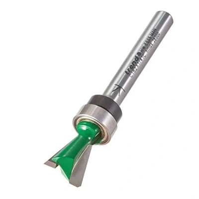 Image of Trend CraftPro Dovetail Router Cutter Bit, 1/4 Inch Shank, 12.7mm Cut Diameter &amp; 104 Degree Spur, Tungsten Carbide Tipped, C162X1/4TC