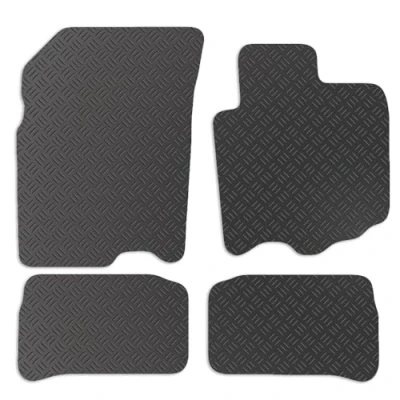 Image of Carsio Rubber Car Mats For Suzuki Vitara 2015+ Onwards Tailored Fit Floor Mat Set Complete Accessory Black Custom Fitted Anti Slip Backing, Heavy Duty &amp; Waterproof