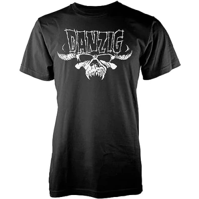 Image of Danzig Logo Men T Shirt Black Size S