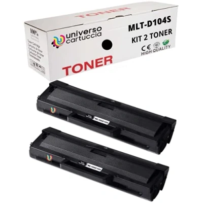 Image of Twin Pack MLT D1042S Black Compatible Toner Cartridges for use in Samsung ML 1660 1665 1670 1675 1860 1865 1865W SCX 3200 3201 3205 3205W 3206 3217 3218