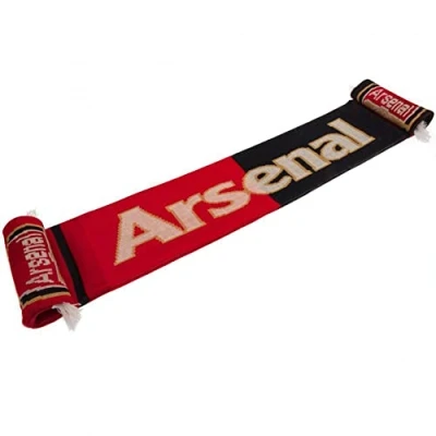 Image of Arsenal FC Split Jacquard Knit Scarf