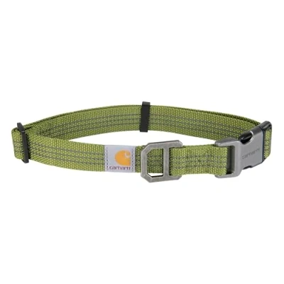 Image of Carhartt Nylon Duck Dog Collar, Light Moss, Medium