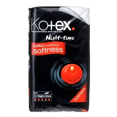Image of Kotex Maxi Night Time Sanitary Towels, Pack of 6