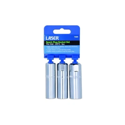 Image of Laser 7295 Thin Wall Spark Plug Socket Set 3/8&quot;D 3pc